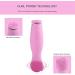 RIYAN 3In1 Silicone Cleansing Brush Deep Cleaning Remove Blackhead Acne Pore Clean Electric Face Cleaner Rose Red - Buy Online on GoSupps.com