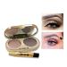 Eyebrow Powder Palette - Waterproof Non-Smudge Eye Brow Makeup Kit (Light Brown & Dark Brown) - Professional Cosmetics - Buy Online on GoSupps.com