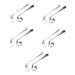 5 Sets Left Hand Cutlery Fork Silver Elder Stainless Steel Feed /1388 (Color : Silverx3pcs Size : 17x4.5cmx5pcs) 17x4.5cmx5pcs Silverx3pcs