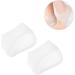 NOLITOY Silicone Heel Insole Socks - Height Increase Pad & Cup Sleeve Protectors | White Size 4 for Comfort & Support - International Shipping Available - Buy Online on GoSupps.com