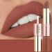 EVELIER 2in1 Lipstick and Lipgloss - Hydrating All Day Coverage  Instant Shine  Liquid  Long-Lasting  Vegan Cruelty-Free  Highly Pigmented (Sunkissed Caramel)