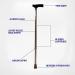 Canes Crutch Lightweight Non-Slip Aluminum Alloy Elderly Walking Stick Retractable Height Adjustable Walking Aid Copper Innovate - Buy Online on GoSupps.com