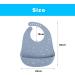 Vicloon Silicone Baby Bib | Waterproof Weaning Bib with Food Catcher Pocket | Adjustable Toddler Feeding Bib - Pink/Blue/Grey - Buy Online on GoSupps.com