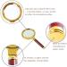 Magnifying Portable Handheld 10X Magnifying Glass 60mm 70mm 80mm 90mm Retro Handle Magnifier Eye Loupe Glass (Color : As pic4 Size : 10X) Good Times - Buy Online on GoSupps.com