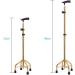 Cane Walking Stick Walking Stick Four-Legged Walking Stick Lightweight Non-Slip Multifunctional Crutch for The Elderly with Fracture (Color : Green) Smooth Sailing - Buy Online on GoSupps.com