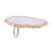 Healeved Nail Art Resin Palette Paint Holder Tray Manicure Football Bow Makeup Mini Finger Ring Plates Nail Polish Display Resin Nail Art Mini Nail Art Palettes White Mix Golden Nails 41G73217OY 4.80X2.60X3.00CM White