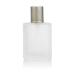 Enslz 50 ml empty bottle with lid refillable frosted glass 50 ml silver