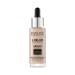 Eveline Cosmetics Liquid Foundation Control HD Light Beige with Niacinamide - Bottle with Pipette, Long-Lasting Hydration & Natural Finish