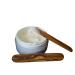 DOM cream spatula set of 6 made of olive wood