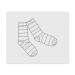 2 x 'Striped Socks' Microfiber Lens/Eyeglass Cleaning Cloths (LC00021254)