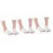 minkissy 3 Pairs 5 Women s Socks Features Socks for Women Womens Socks Ladies Socks Women Socks Women's Socks & Hosiery Non-Slip Sock Gel Sock Open-Toed Sock Moisturizing Pad White