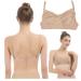 iMucci Professional Beige Clear Back Bra NO Sponge Backless Bra for Ballet Dance Medium Beige