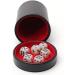 Luck Lab Black Leather Dice Cup with Lid & 6 Pearl Dice - Red Velvet Interior - Perfect for Board Games - Buy Online on GoSupps.com