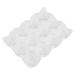 Angoily 12 Egg Tray Egg Case Holder Chicken Egg Dispenser Refrigerator Egg Holder White Ceramics Food Glass