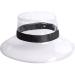 Kelendle Wide Brimmed Fisherman Rain Hat Translucent Trendy Waterproof Women Cap Black Clear
