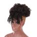 Synthetic Buns Boy Wig Hair Accessories Girl Ballerina Afro Puff Wigs For Black Women Ponytail Q35-2