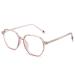 Blue Light Blocking Reading Glasses Anti Eye Strain Computer Readers Ultra Light Flat Light Mirror Eyewear +0.00 Tea Frame