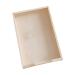 PRETYZOOM 1pc Box Nail Display Board Natural Wood Pull Wooden Box