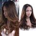 Ombre Lace Front Human Hair Wigs for Black Women - Wavy Brazilian Virgin Hair 18 Inch Long Body Wave Wig with Baby Hair - Buy Online on GoSupps.com