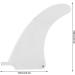 6.5inch Surfboard Fin Thruster for Longboard & Paddleboard | Nylon Fibre | Vbest Life | White - Buy Online on GoSupps.com