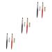 FRCOLOR 6 Pcs Portable Double Ended Lip Brush Thin Eyebrow Brush Eye Shadow Brush Versatile Cosmetic Brush Retractable Lip Brush Lip Makeup Brush Lip Gloss Make up Plastic Travel