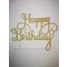 Happy Birthday Cake Toppers Glitter Card Bling Sparkle Decoration Party 6 Inches x 4.74 Inches (Gold) - Buy Online on GoSupps.com