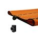 Frogger Golf Microfiber Waffle TRAX Towel with Bag Latch-It Orange/Black