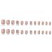 Diduikalor 24 Pcs White French Press on Nails with Rhinestones - Medium Square Acrylic False Nails for Women and Girls - DIY Nail Manicure Set - Buy Online on GoSupps.com