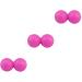 Lurrose rolling ball massage 3st peanut ball muscle knot ball trigger point ball peanut roller peanut double ball vibrating massage ball yoga ball massage ball for the body scroll wheel foot