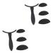 FOMIYES 2 Sets eye shadow stamp makeup stamp girl eyeshadow stamp Eyeshadow Makeup Accessory the lazy seal 1 count (Pack of 1) Blackx2pcs