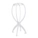 Luttmann wig stand WIG stood in white instead of styrofoam head - for all wigs turbans headgear and hats - perfect for travel