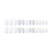 Justotry 24 Piece Silver Swirl Press On Nails | Angular Medium Milky French Artificial Acrylic Nails for Women - Buy Online on GoSupps.com