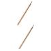 minkissy 2pcs Double Ended Lipstick Brush Lip Professional Lip Brush Lip Mask Applicator Brush for Lipstick Foundation Brush Portable Makeup Make up Concealer Brush Miss Aluminum Alloy