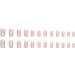 Justotry 24 Pcs Peach Pink French False Nails Kit | Trendy Squoval Press on Nails with Glue | Short Fake Nails for Women - Buy Online on GoSupps.com