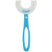 Sentechx All Rounded Children Uform toothbrush 360 Mund tooth cleaning toothbrush for children aged 6 to 12 years (blue 6 - 12 years old) Blau 6 12 years old