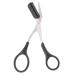 Professional Precision Eyebrow Scissors Comb Eyebrow Trimmer Scissors Cutter Shaper with Non Slip Finger Grips Beauty Tool for Women and Men (Black)
