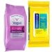 Women's intimate cleaning feminine wash wipes + King Combo QR code (Anti-Itch & Hemorrhoid Wipes(1 each))