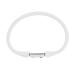 Negative ion-energie bracelet magnetic field therapy bracelet for health promotion of blood circulation silicone sports for men and women (white)