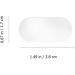 60pcs Transparent Silicone Ear Stickers | Cosmetic Ear Patch Makeup Tape | Invisible Earring Support for Women Men | 3.7x1.6cm - Buy Online on GoSupps.com