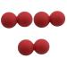 Frcolor 3st peanut-lacrosse Fitness Plantar fasciitis-massage peanut massage silicone gag massage ball peanut-yoga roller peanut ball whole body massage ball scroll wheel red