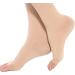 TOFLY Thigh High Compression Stockings (Pair) - Open Toe Opaque Firm Support 20-30mmHg with Silicone Band - Beige 3XL - Buy Online on GoSupps.com