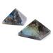 1pc Natural Carved semi Precious Stone Crystal Labradorite Quartz Pyramid 45mm-50mm Chakra Reiki Balancing