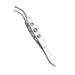 Dajidafu Stainless Steel Eyelid Precision Tweezers Eye Clogging Removal Cleaning Clamps Tools with Non-Slip Handle Personal Care Small Round Tip
