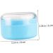 TOYANDONA 4pcs Body Powder Puff Box Travel Container | Baby Makeup Powder Puff Cushion | Charming Blue Plastic 8x8x6cm - Buy Online on GoSupps.com