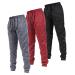 Ultra Performance 3 Pack Joggers for Men Mens Athletic Sweatpants with Pockets for Men  Small - 5X Marled Black / Marled Red / Marled Charcoal Large