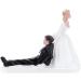 TOUFA Cake Topper Synthetic Resin Bride & Groom Wedding Cake Topper Romantic Wedding Party Decoration Adorable Figurine Craft Gift Black & White 4 - Buy Online on GoSupps.com