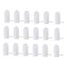 Goohochy 1 Set 18 Pieces Gaze Fingerling tooth cleaning Bush Intunning tooth cleaner infant toothbrush oral toothbrush milk Mazine tooth cleaner gauze toothbrush tool bakery white