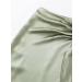 Buy Women's High Waist Satin Midi Skirt with Slit - Elegant Summer Split Skirt XS - Buy Online on GoSupps.com