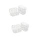 Solustre pack with 8 pieces of contact lens container contact case cleaning the glasses box glasses case for contact lenses contact lens boxes screw cap