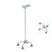 Telescopic Walking Stick Small Based Quad Cane Lightweight Aluminium Height Adjustable Walking Aid (Color : Silver) Yearn for Independence